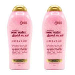 OGX rose water + Pink sea salt body wash