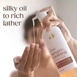 Dove serum + soothing body wash